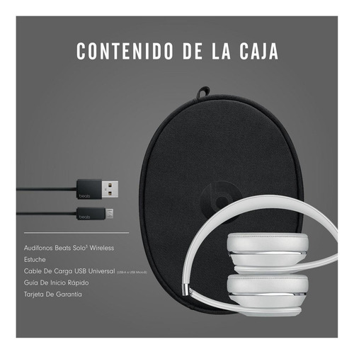 Imagen 5 de 5 de Audífonos Beats Solo³ Wireless - Satin silver