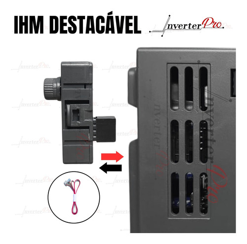 Inversor De Frequencia 3cv 380v 3hp 2,2kw Trifásico Freio