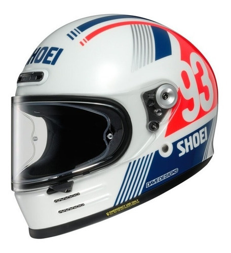 Capacete Moto Shoei Glamster Mm93 Retro Fibra Tamanho do capacete 55/56 (S)