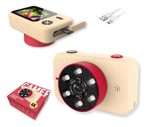 Mini Camara Digital Infantil 4k Doble Lente Para Niños