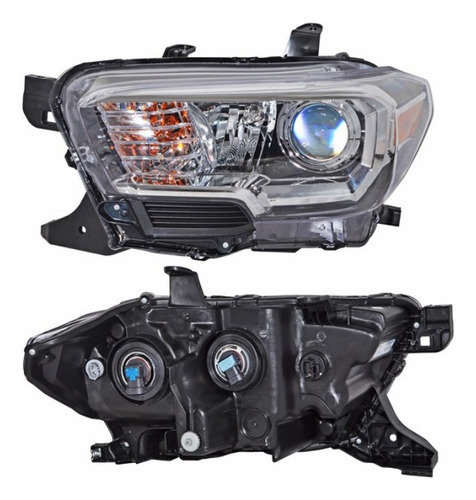 Faro Tacoma 19-21 Fondo Negro Leds Trd 4wd  Piloto