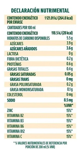 Alimento Líquido De Soya Ades Sabor Piña Coco 946 Ml