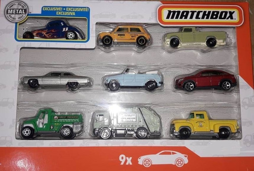 Caja De 9 Carros De Matchbox. Colección 