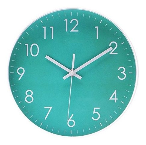 Imagen 1 de 7 de Epy Huts - Reloj De Pared Moderno Y Sencillo, De Cuarzo, Si
