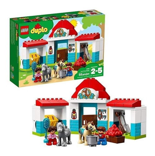 Lego Duplo Ciudad Granja Pony Stable 10868 Building Blocks (