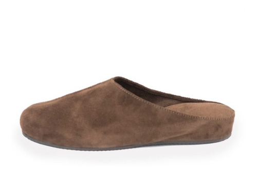 Pantuflas Dama Gamuza Café