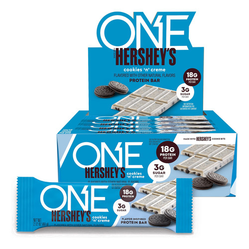 Barras De Proteína Cookies N Creme Sin Gluten 60 Gramos 12