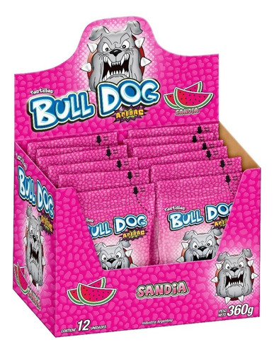 Pastillas Bull Dog Sandía - Caja X 12un