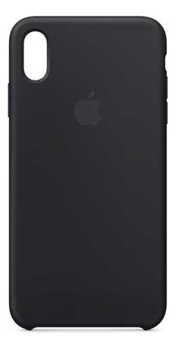 Funda de silicona negra Apple MRWE2ZM/A para iPhone XS Max