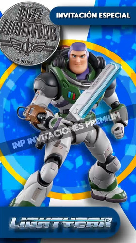 Invitación Digital Buzz Lightyear 3 En Video Toy Story