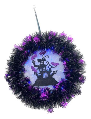 Decoração De Anel Floral De Guirlanda Artificial Brilhante