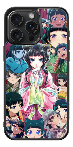 Funda Maomao Diarios De La Boticaria Manga Collage Anime Negro Motorola G35