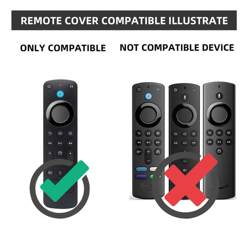 Case De Silicona Zevgov Para Alexa Voice Remote Pro 2022, De