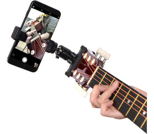 Pinza Porta Celular Guitarra Ukulele Música Mesa Grabar