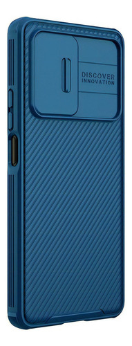 Capa Nillkin Camshield Pro para Xiaomi Mi 11t/Mi 11t Pro, cor azul, Mi 11t Pro/Mi 11t