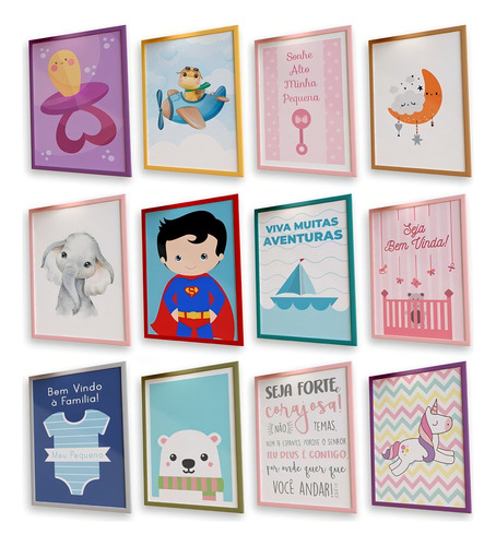 Pack De Artes Infantis Para Quadros E Placas Decorativas
