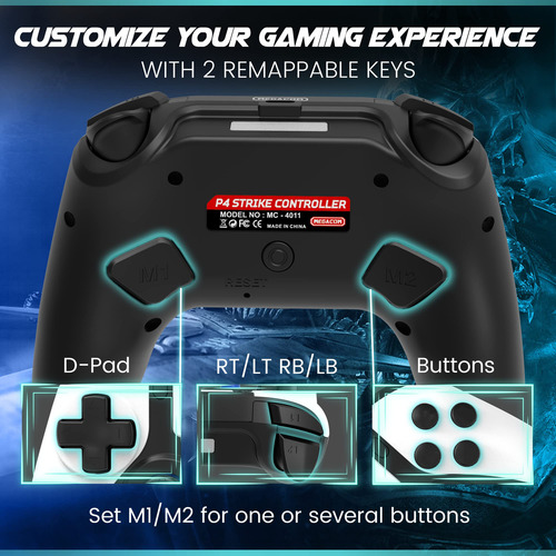 Controlador Inalámbrico Bluetooth Para Pc Y Ps4 Recargable