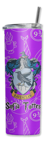 Termo Skinny Harry Portter Nombre Personalizado Ravenclaw Lila
