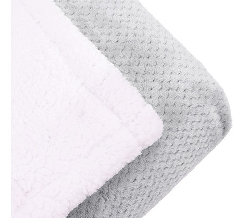 Cobertor Sherpa Extra Large 250 Grs Cinza