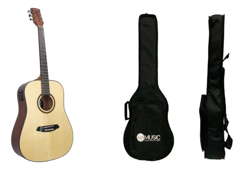 Violao Folk Eletrico Tonante Jade 41'' Natural + Capa Bag