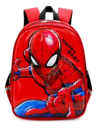 Mochila Spiderman Escolar Preescolar Kinder Impermeable 