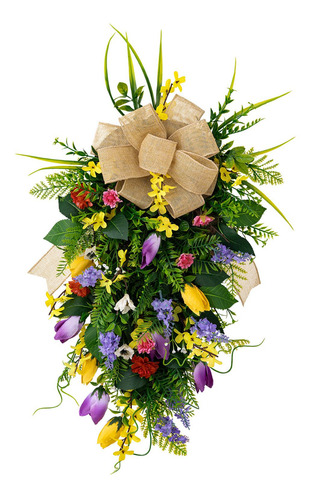 Corona Floral Con Valla Botín De Tulipanes De Boda Para