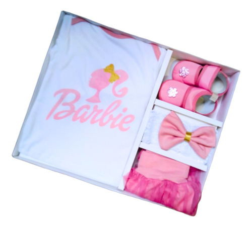 Ropa De Bebe Niña Barbie Recien Nacida Rosa 