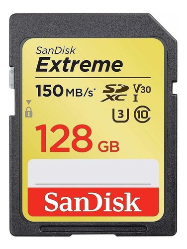 Tarjeta de memoria SanDisk SDSDXV5-128G-GNCIN  Extreme con adaptador SD 128GB