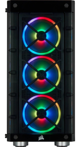 Imagen 2 de 5 de Gabinete Corsair Icue 465x Rgb Vidrio Templado Cuotas