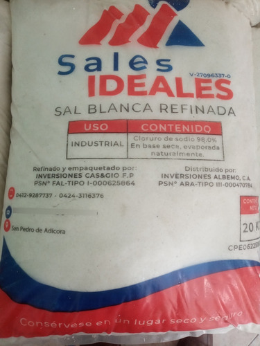 Sales Ideales Molida, Y Las Tres Marias Granulada, Comercial
