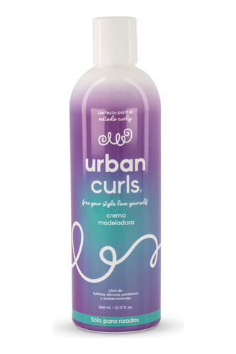 Crema Para Peinar Rizos Modeladora Cabello Urban Curls 360ml