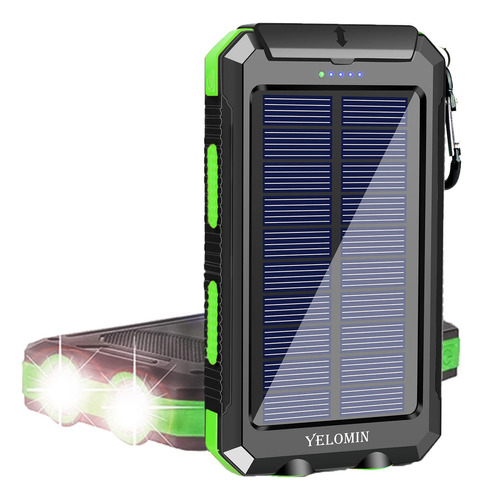 Cargador Solar Porttil, Yelomin 20000mah Banco De Energa Sol