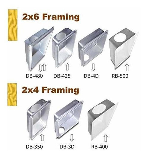 The Dryerbox Receptaculo Metal Para Manguera Flexible Db 350