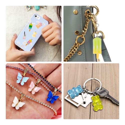 107 Pzs Diy Hacer Pendientes Pulseras Collares Ilaveros Kit