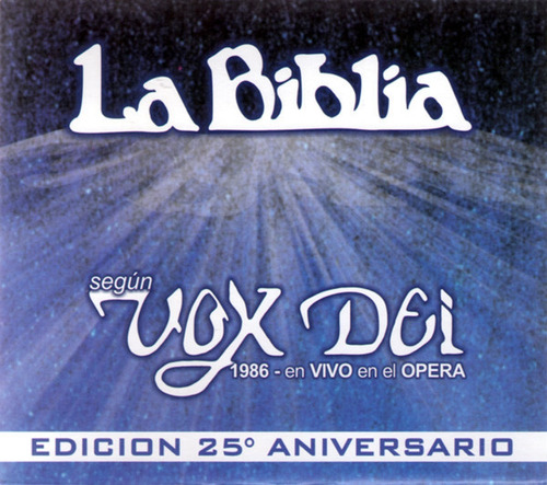 Vox Dei La Biblia En Vivo 25 Aniversario Cd Nuevo Fcal Nac.