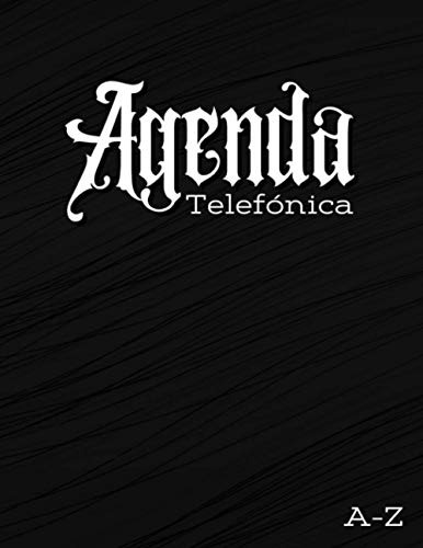 Agenda Telefonica Abecedario: Indice Alfabetico A-z | Tamaño