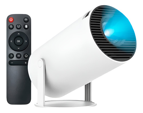Mini Projetor Hy300 1080p Full Hd Android Cinema Portátil Branco
