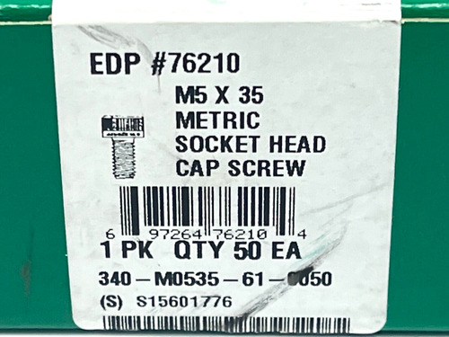 Decorah 340-m0535-61-0050 Metric Socket Head Cap Screw M Zzz