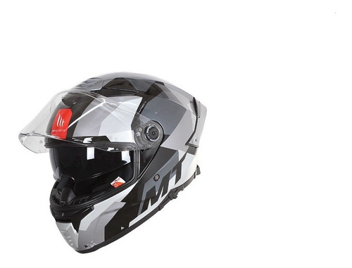 Casco Integral Con Lentes Mt Thunder 4 Sv Fade B2 Gris