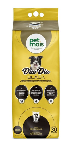 Paños Sanitarios Perros Super Absorbentes Duo Día Black X30u