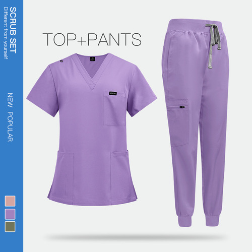 Uniforms Scrubs For Neutral Set - Stretch Scrub Top & Pants