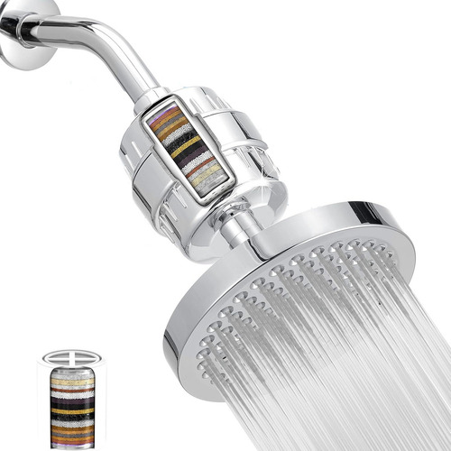 Cabezal Regadera 6' Qzy66 Style-c Plateado