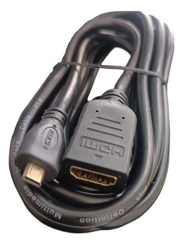 Cable Adaptador Micro Hdmi M A Hdmi H 3mts