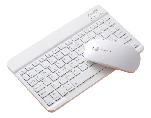 Kit Teclado + Mouse Universal Samsung S9 Fe 10.9 - Branco