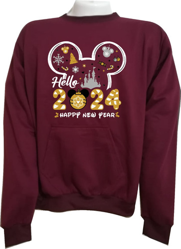 Buzos Happy New Year Mickey Mouse Disney Feliz Año Nuevo