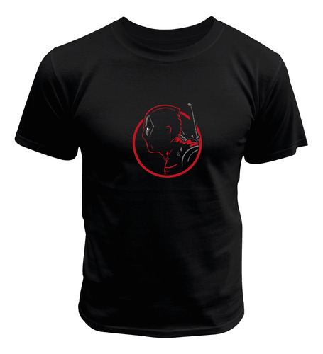 Camiseta Wade Winston Wilson Deadpool Face Marvel Comics