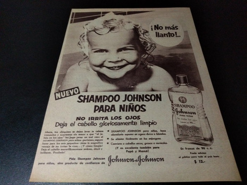 (pb436) Publicidad Clipping Shampoo Johnson * 1955 (Usado)