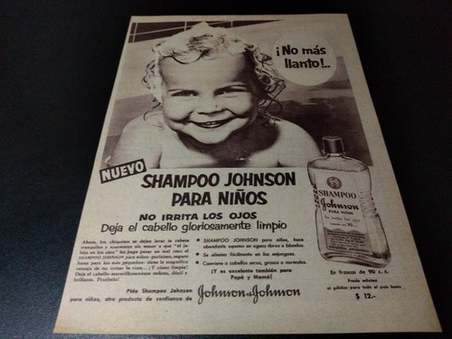 (pb436) Publicidad Clipping Shampoo Johnson * 1955