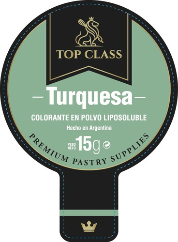 Colorante Liposoluble En Polvo Turquesa 15gr/50cc Top Class