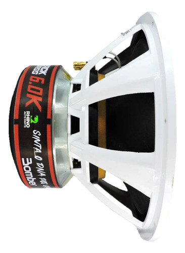 Alto Falante Atrack Bass 6k Bomber 3000w Rms 4 Ohms 15 Poleg Cor Branco